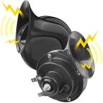 [ параллель импортные товары ]Super Loud Train Car Horn 2PCS 12V Waterproof High Bass Car Horn El