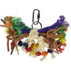 [ параллель импортные товары ] Penn-Plax BA820 Appetizer Leather Kabob Bird Toy