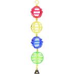 [ параллель импортные товары ] JW Pet Activitoy Lattice Translucent Hanging Balls Fun Bird Interac