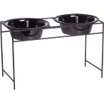 [ параллель импортные товары ] Platinum Pets Modern Double Diner Stand with Two 8 Cup Rimmed Bowls