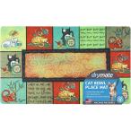 [ параллель импортные товары ] Drymate 12 by 20-Inch Cat Bowl with Place Mat in Kitty Chaos Design