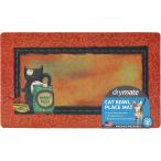 [ параллель импортные товары ] Drymate 12 by 20-Inch Cat Bowl with Place Mat in Hungry Kitty Desig