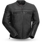 【並行輸入品】 First Manufacturing メンズスポーティスクータージャケット XXXXXXX-Large ブラック FIM262NTC