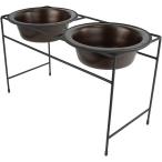 [ параллель импортные товары ] Platinum Pets Modern Double Diner Large Copper Vein by Platinum P