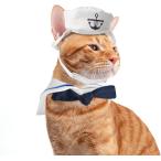 [ параллель импортные товары ] Enjoying Cat Sailor Costume Small Dog Sailor Outfit Navy Cat Hat wi