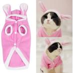[ параллель импортные товары ] Bro'Bear Plush Rabbit Outfit with Hood &amp; Bunny Ears for Small Dogs