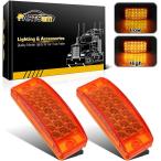 [ параллель импортные товары ] Partsam 2pcs 6inch Amber LED Rectangle Tail Stop Marker Light Trail