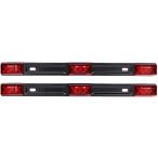 [ параллель импортные товары ] Partsam 2Pcs Truck Trailer ID Light Bar 3-lamp 9 LED IP67 Submersib