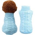 [ параллель импортные товары ] Knitted Braid Plait Turtleneck Sweater Knitwear Outerwear for Dogs