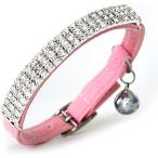 [ параллель импортные товары ] CHUKCHI Soft Velvet Safe Cat Adjustable Collar Bling Diamante with