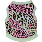[ параллель импортные товары ] Harikaji Pet Clothes Leopard Print T-Shirt Puppy Cat Cotton Vest C