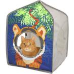 [ параллель импортные товары ] Kitty City Pop-up Safari Hut Play House Cat Cube Play Kennel Cat