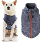 [ параллель импортные товары ] Gooby Zip Up Fleece Dog Sweater - Gray Wash Medium - Warm Pullover