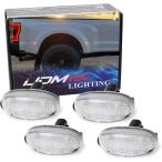 [ параллель импортные товары ] iJDMTOY Clear Lens Amber/Red Full LED Trunk Bed Marker Lights Set C
