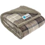 [ параллель импортные товары ] PetAmi Dog Blanket Plaid Sherpa Dog Blanket | Plush Reversible W