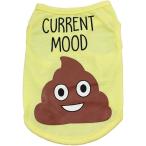 [ параллель импортные товары ] Alroman Dogs Shirts Yellow with Poop Emoji Funny Clothing for Dogs