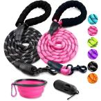 [ параллель импортные товары ] COOYOO 2 Pack Dog Leash 2/5/6 FT Heavy Duty - Comfortable Padded Ha