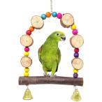 [ параллель импортные товары ] HONBAY Wooden Bird Swing Perch Parrot Hanging Toy for Small Sized B
