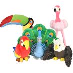 P.L.A.Y. Fetching Flock Pet Toy Collection - Bird Themed Plush Dog Toys (Fetching Flock  5 Pieces)　並行輸入品