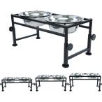 [ параллель импортные товары ] FOREYY Adjustable Raised Pet Bowls for Dogs and Cats - Elevated Iro