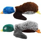 Outward Hound Flapperz Plush Crinkle Duck Dog Toy  2-Pack - Grunt  Crinkle & Flop  Small　並行輸入品