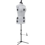 [ параллель импортные товары ] Dritz Twin-Fit Adjustable Tri-Pod Stand Medium Dress Form Silver