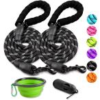 [ параллель импортные товары ] COOYOO 2 Pack Dog Leash 2/5/6 FT Heavy Duty - Comfortable Padded Ha