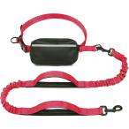 [ параллель импортные товары ] iYoShop Hands Free Dog Leash with Zipper Pouch Dual Padded Handles