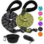 [ параллель импортные товары ] COOYOO 2 Pack Dog Leash 2/5/6 FT Heavy Duty - Comfortable Padded Ha