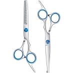 [ параллель импортные товары ] Maxshop Rounded Dog Grooming Scissors - Professional 2 Pack Heavy D