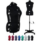[ параллель импортные товары ] Black 13 Dials Female Fabric Adjustable Mannequin Dress Form for Se