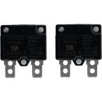 LinkePow 2PCS 10A Automatic Reset Relay Fuse Therma Switch Circuit Br 並行輸入品