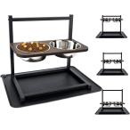[ параллель импортные товары ] Emfogo Dog Bowls Elevated Dog Bowls Stand Adjustable Elevated 3 Hei