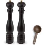 Peugeot Paris u'Select Salt &amp; Pepper Mill Gift Set Chocolate - With Wooden Spice Scoop (16 Inch) parallel imported goods 