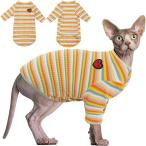 [ параллель импортные товары ] Bonaweite Sphynx Hairless Cats Shirt Cornish Rex Kitten Rainbow St
