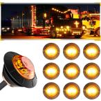 [ параллель импортные товары ] BJZ 3/4'' LED Trailer Marker Clearance Lights Amber Round 12V LED S