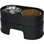 [ параллель импортные товары ] MASOCAT Raised Dog Bowls Stainless Steel Dog Food Dish and Pet Wate