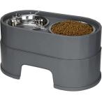 [ параллель импортные товары ] MASOCAT Raised Dog Bowls Stainless Steel Dog Food Dish and Pet Wate