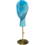 [ параллель импортные товары ] DE-LIANG Female Display Velvet Head Dress Form with Adjustable Gold