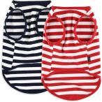 [ параллель импортные товары ] CtilFelix Dog Shirt Striped Clothes Stretchy Vests for Small Medium
