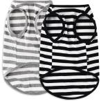 [ параллель импортные товары ] CtilFelix Dog Shirt Striped Clothes Stretchy Vests for Small Medium