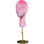 [ параллель импортные товары ] DE-LIANG Female Display Velvet Head Dress Form with Adjustable Gold