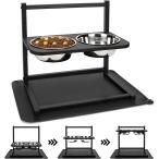 [ параллель импортные товары ] Emfogo Dog Bowls Elevated Dog Bowls Stand Adjustable Elevated 3 Hei