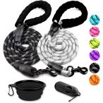 [ параллель импортные товары ] COOYOO 2 Pack Dog Leash 6 FT Heavy Duty - Comfortable Padded Handle