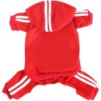 [ параллель импортные товары ] Small Puppy Dog Hoodie Dog Clothes Sweater 4 Legs Dog Jumpsuit Flee