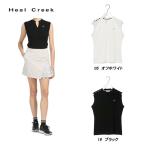 ヒールクリーク Heal Creek レディース 春夏 14G R/N 冷感 表針抜きリブ ノースリーブニット