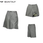 ショッピング訳有 訳あり ムニタルプ MUNITALP レディース 秋冬 撥水 防風 ジャーマンシャンブレーキルトキュロットパンツ サイズ40
