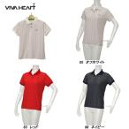  viva Heart VIVA HEART женский весна лето . вода скорость .UV cut квадратное точка принт kanoko рубашка-поло с коротким рукавом 