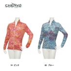  ракушка boCHERVO женский весна лето стрейч UV cut . пот скорость .. вода эффективность принт рисунок блузон 
