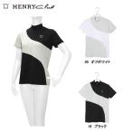  Henry Club HENRY Club женский весна лето . вода скорость .UV cut контакт охлаждающий CORDURA 2WAY стрейч соты Zip выше рубашка с коротким рукавом 